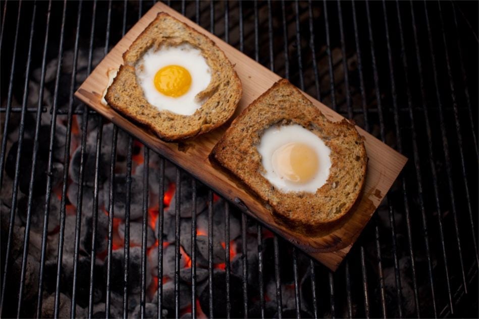 Cedar Planked Toad in the Hole