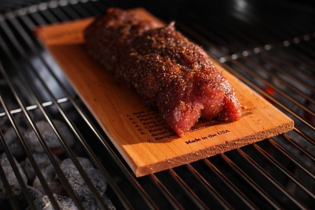 Pork Loin on a Maple Grilling Plank