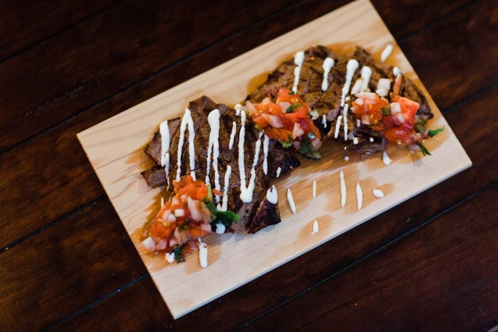 Grilled Skirt Steak with Smoked Salsa