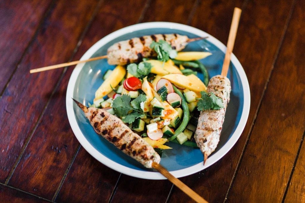 Skewered Thai Pork Sausage