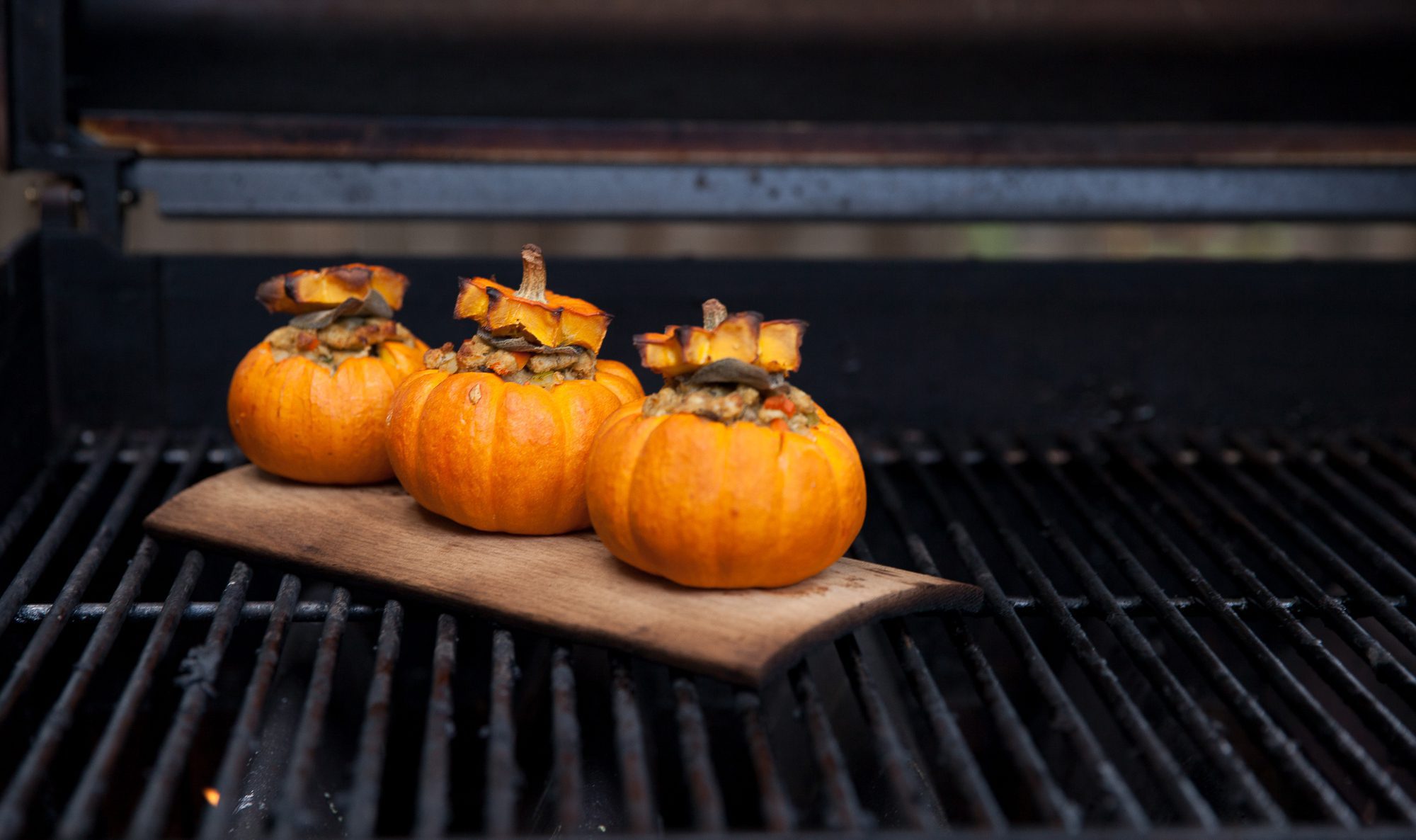 Stuffing Filled Miniature Pumpkins