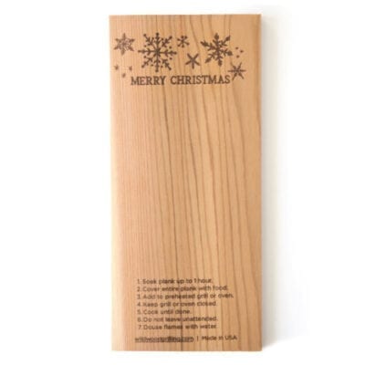 Christmas Gift Grilling Planks (5x11): 2-Pack