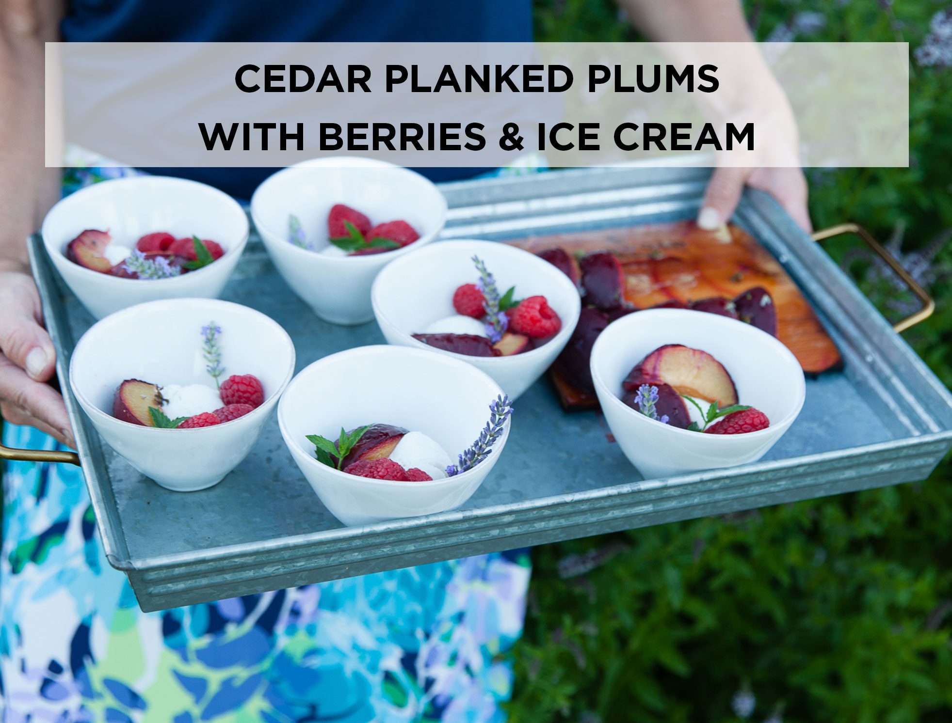 cedar planked plums