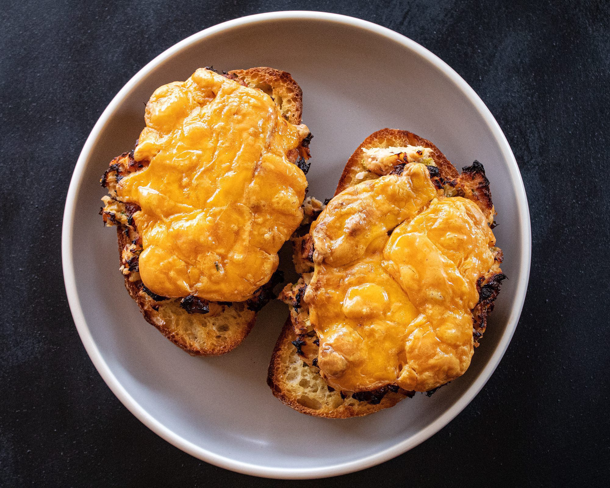 alder planked tuna melt