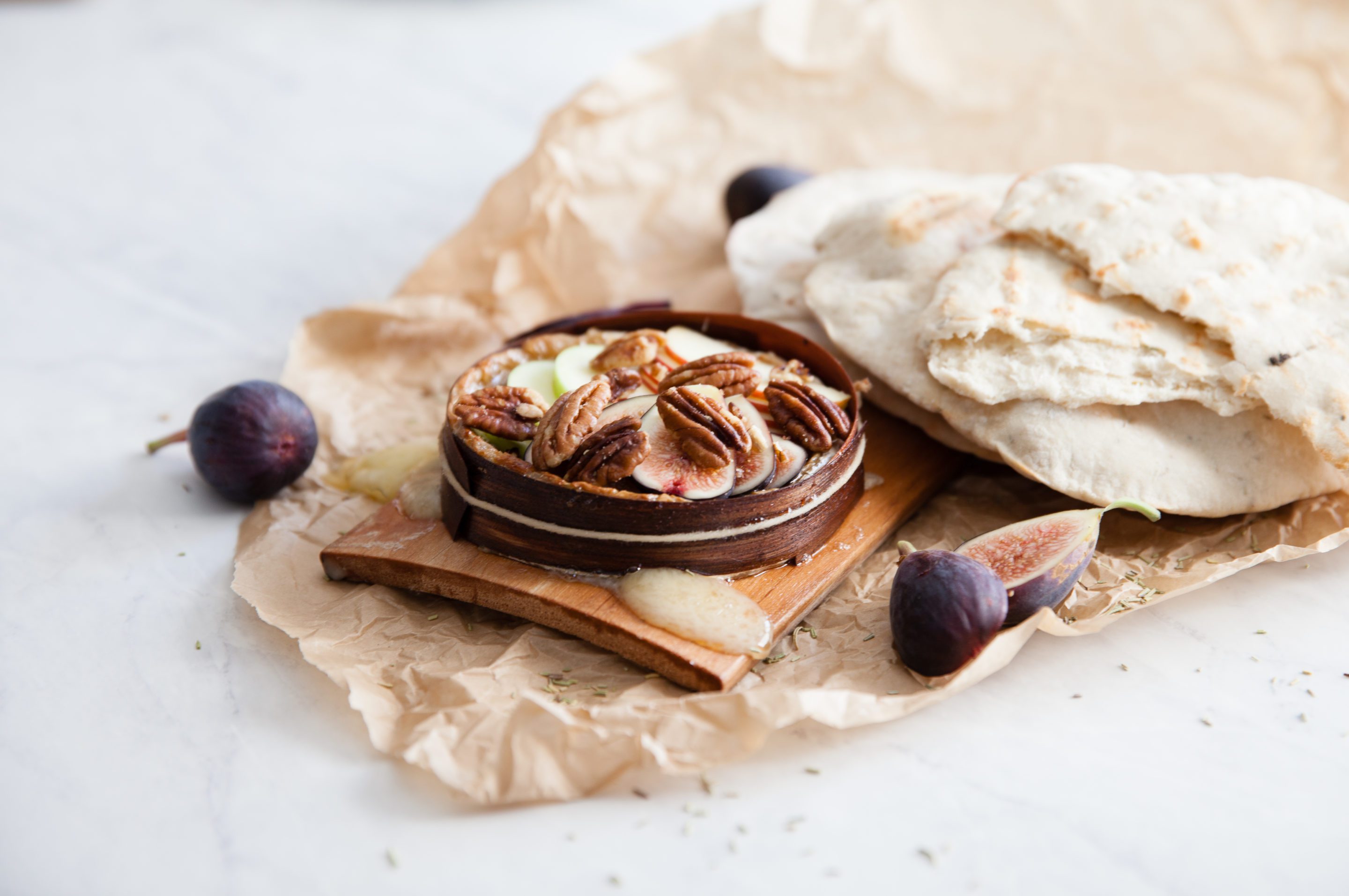 cherry planked brie fondue