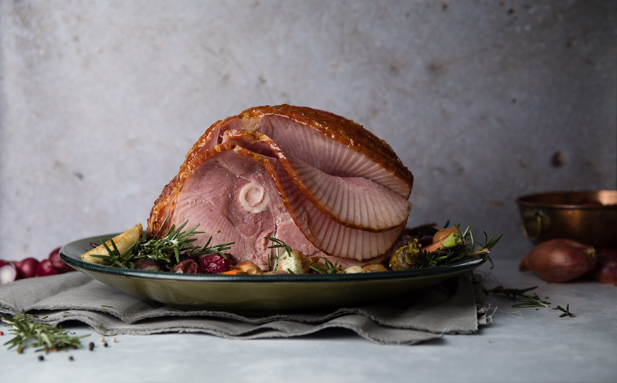 smoked spiral ham